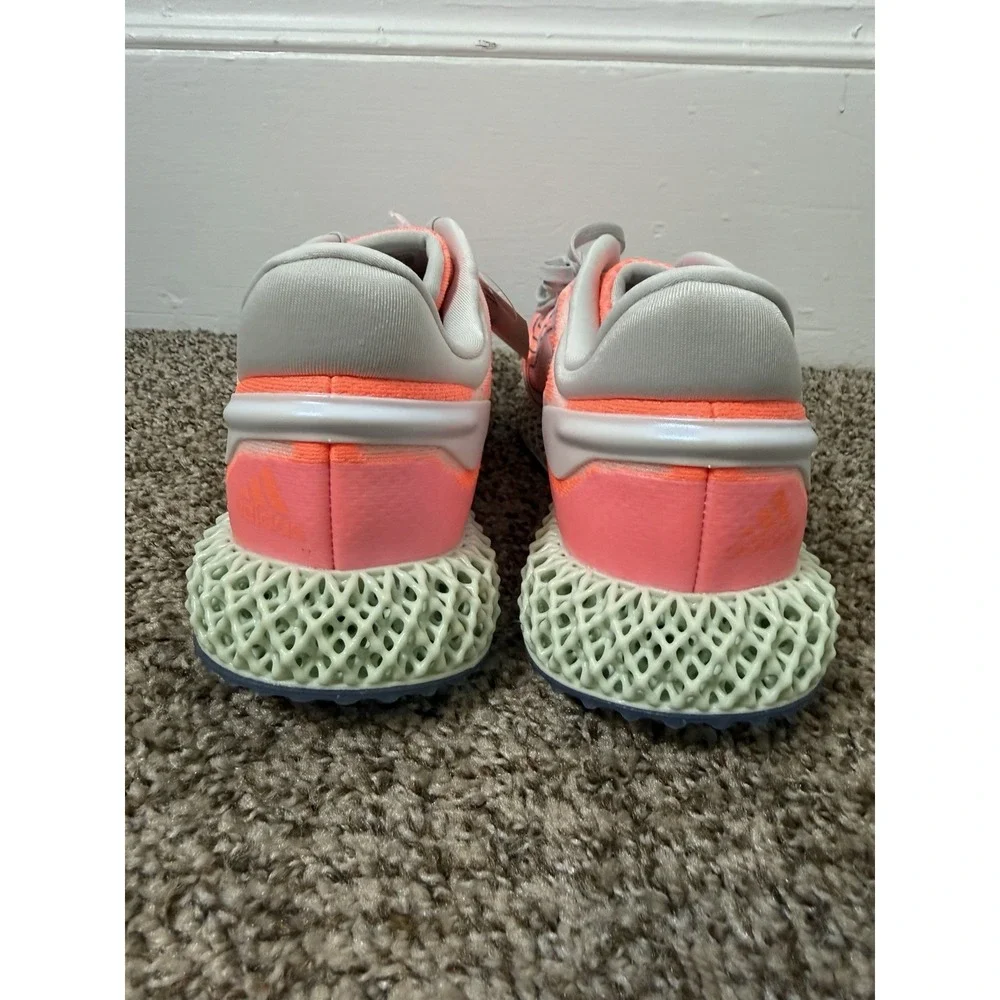 Adidas 4D Run 1.0 Shoes Mens US 8.5 Pink Mesh Low Top Running Sneakers FW1234